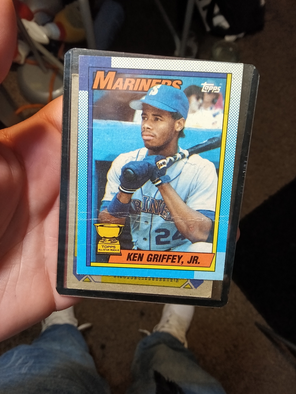 Topps Ken Griffey Jr. Card - Blue / Orange